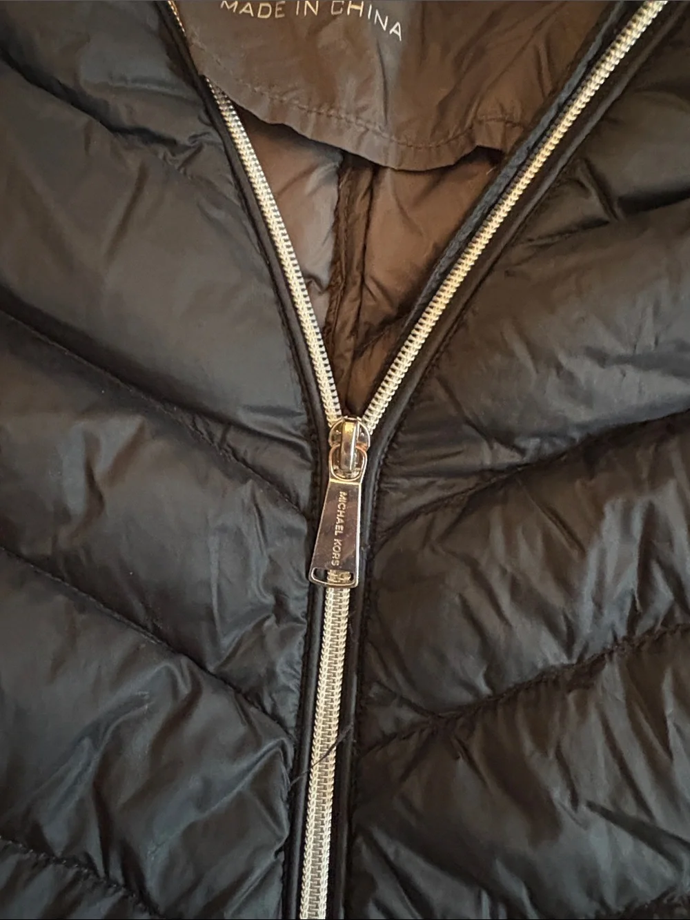 Michael Kors Black Packable Quilted Puffer Jacket